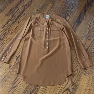 Haute Hippie Brown Silk tunic